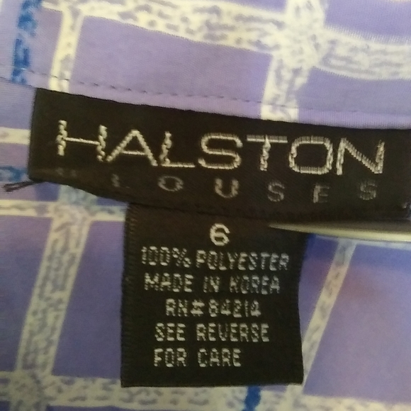 Halston purple button down top - Picture 2 of 3